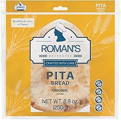Roman's Bakehouse Pita Bread Original, 8.8oz