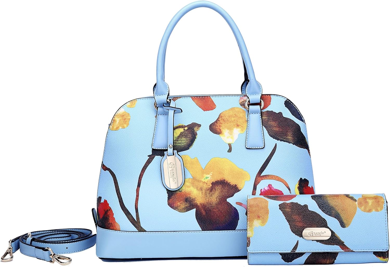 Brangio Italy Tulip Kiss 100 Vegan Leather Minimalist Womens Fashion Purse Handbags