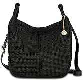 The Sak Los Feliz Crossbody Purse - Hand Crochet Women's Handbag for Everyday & Travel - Cross Body Bag With Zipper Pockets & Adjustable Shoulder Bag Strap - Black