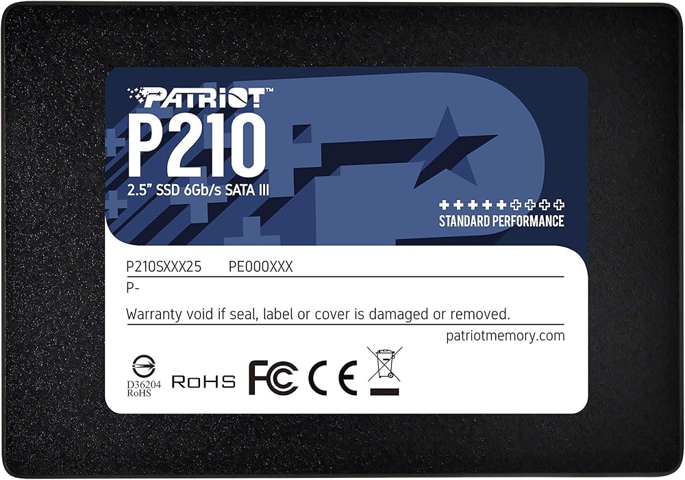 Patriot P210S128G25 128GB 2.5 inch SATA III SSD P210