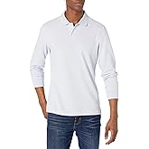 Amazon Essentials Long-Sleeve Polo Shirt for Men, Slim Fit Pique
