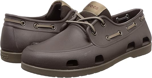 crocs canvas boat shoes
