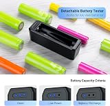 JJC Battery Organizer Case with Tester Holds 20 AA 14 AAA Water-Resistant view 3