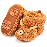 ShinyMatch Highland Baby Booties Newborn Baby Shoes Unisex Infant Slippers for Toddler Infant Girl Boy