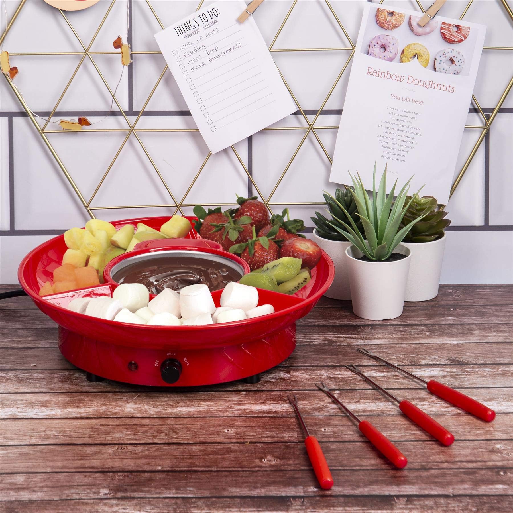 Kitchen Republic Chocolate Fondue Set Electronic Chocolate Melting pot