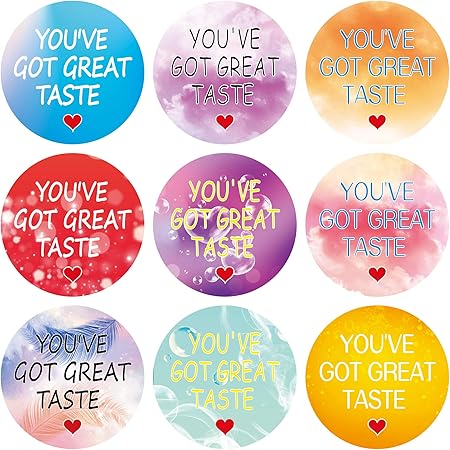 Amazon You Ve Got Great Taste ステッカー 9つのデザイン マルチカラー ビジネス サンキューステッカーロール ハンドメイド ベーカリー 結婚式 封筒シール 2インチ 304枚入りパック シール ステッカー 文房具 オフィス用品 Amazon You Ve Got Great Taste ステッカー 9つのデザイン マルチカラー ビジネス サンキューステッカーロール ハンドメイド ベーカリー 結婚式 封筒シール 2インチ 304枚入りパック シール ステッカー 文房具 オフィス用品