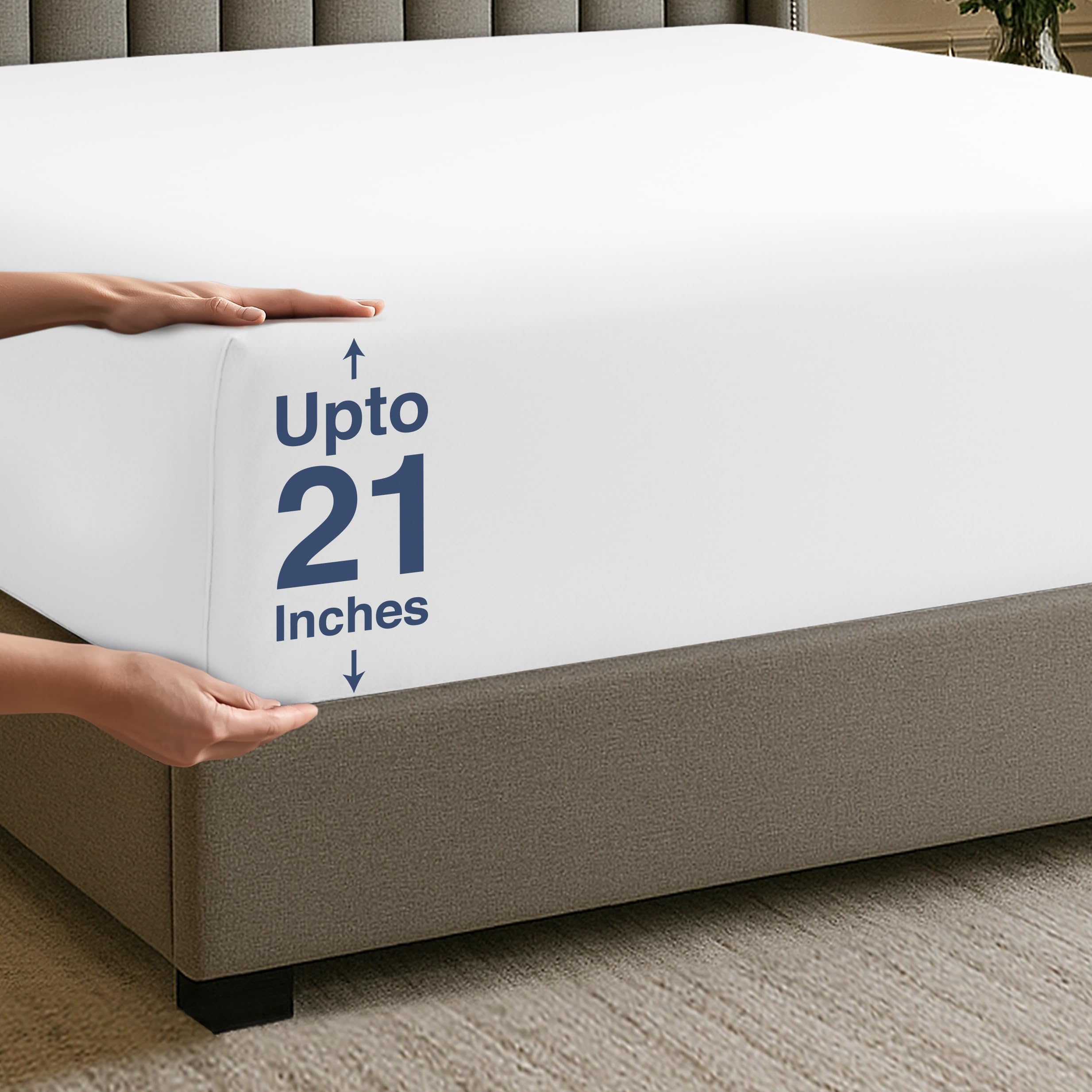 Utopia Bedding Queen Fitted Sheet Deep Pocket