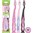 Firefly Barbie Toothbrush Value Pack, Soft Bristle Toothbrush for Kids 3+, 3 Ct