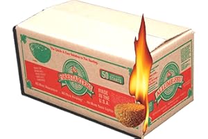 Lightning Nuggets N50VBOX Firestarters Box of Fire-Starting Nuggets, 50 Count,Tan