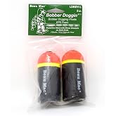 Beau Mac EPS Bobber Doggin Floats | LDBDV | Size Medium-XL | Hi-Vis Red | Bobber Fishing Float for Drift &amp; Doggin Techniques, Durable Fishing Float for Salmon, Steelhead &amp; Trout, 2 Floats