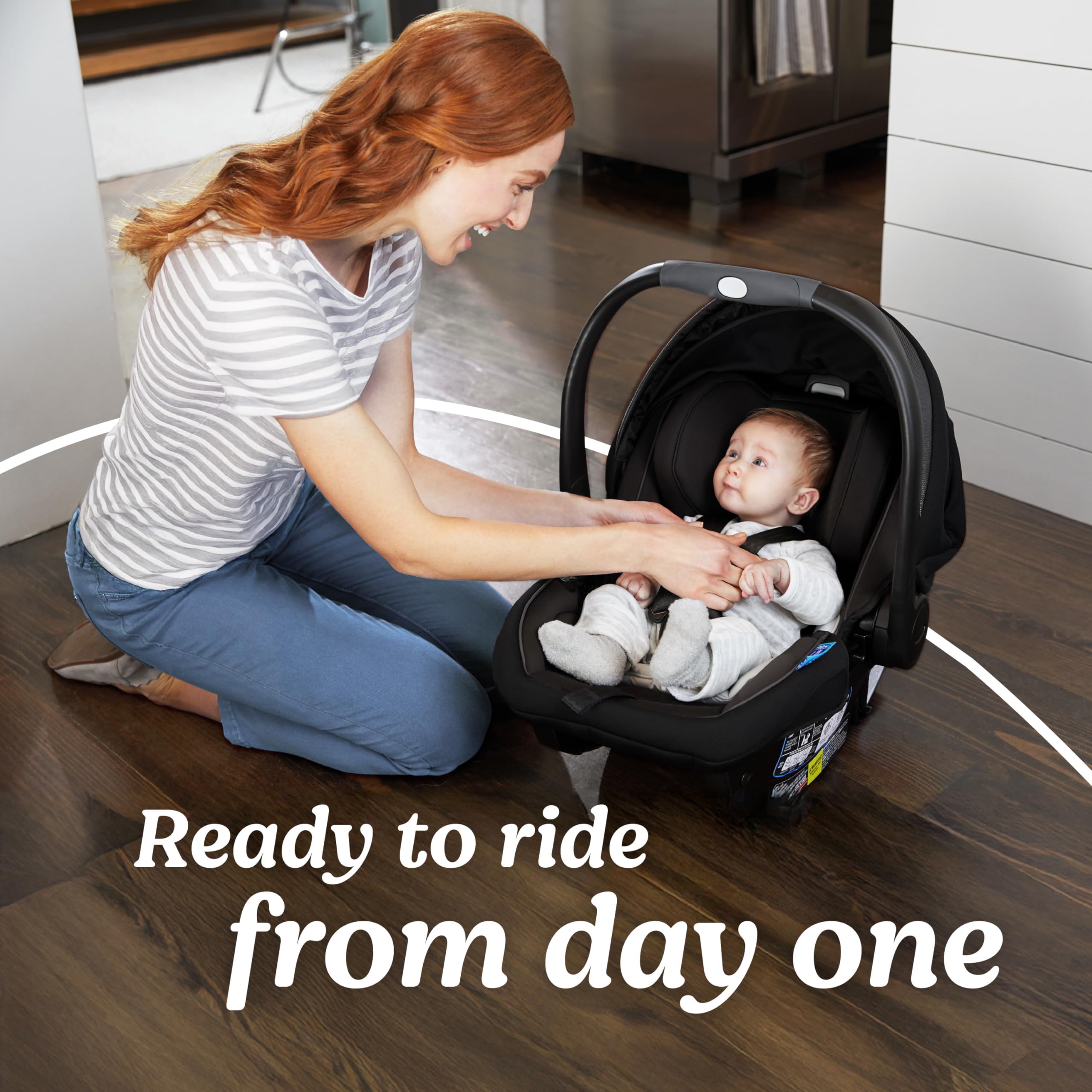 Graco SnugRide SnugFit DLX Infant Car Seat, Spencer