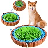 Vivifying Snuffle Mat for Dogs, Adjustable Nosework Mat for Small, Medium &amp; Large Dogs, Interactive Dog Enrichment Toy for Mental Stimulation &amp; Slow Feeding (Green &amp; Blue)