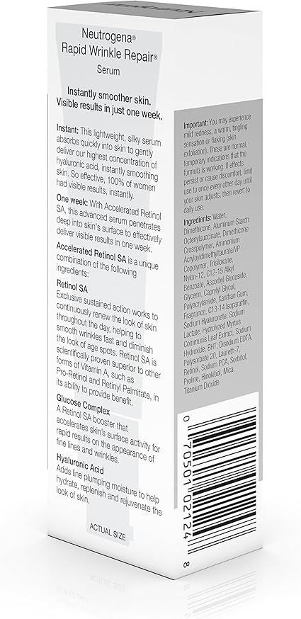 neutrogena retinol ingredients