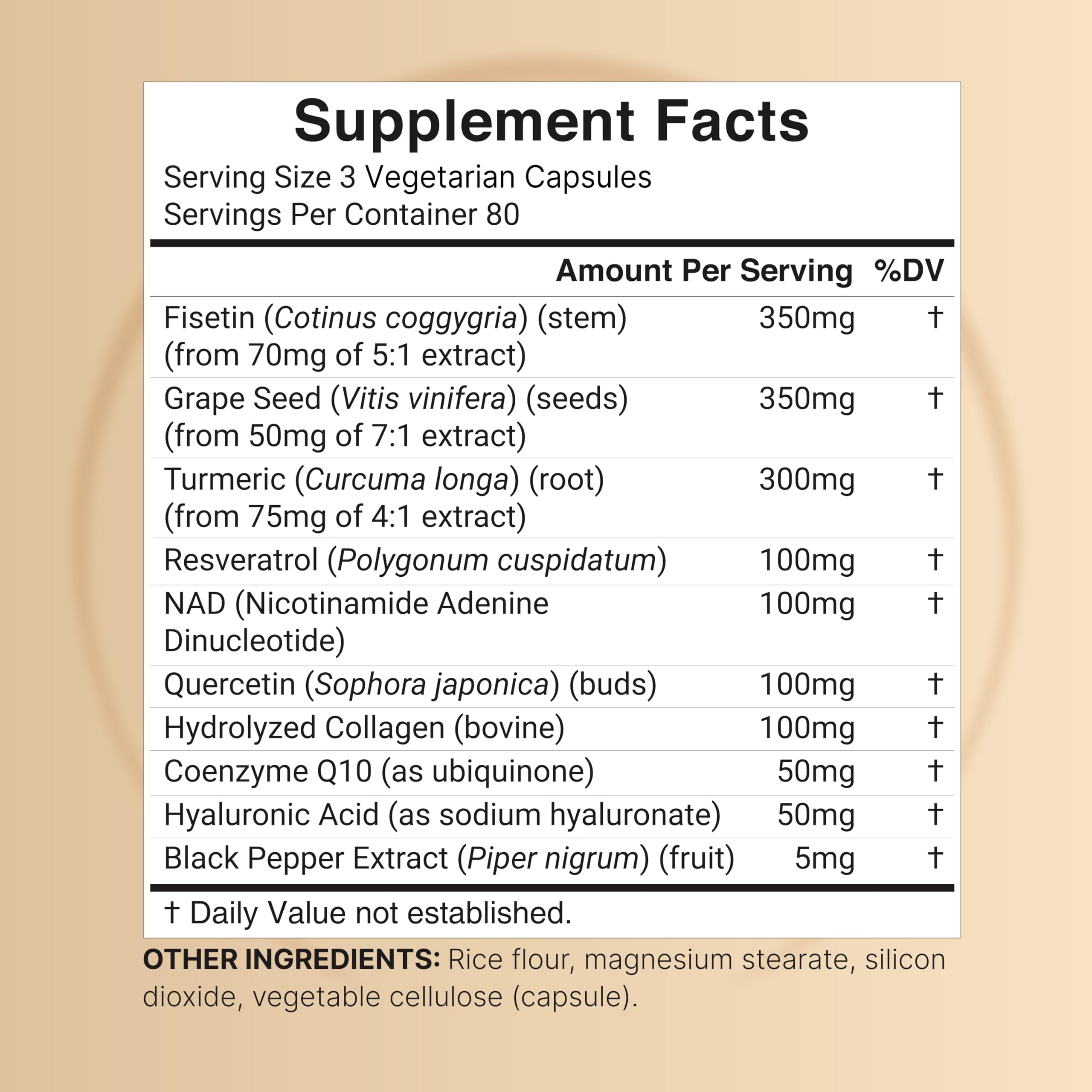 NatureBell NAD+ 1,500mg Per Serving, 240 Veggie Capsules | NMN Supplement Alternative | 10-in-1 Complex with Resveratrol Plus Hyaluronic Acid, Quercetin, Fisetin, Collagen, & More – Non-GMO