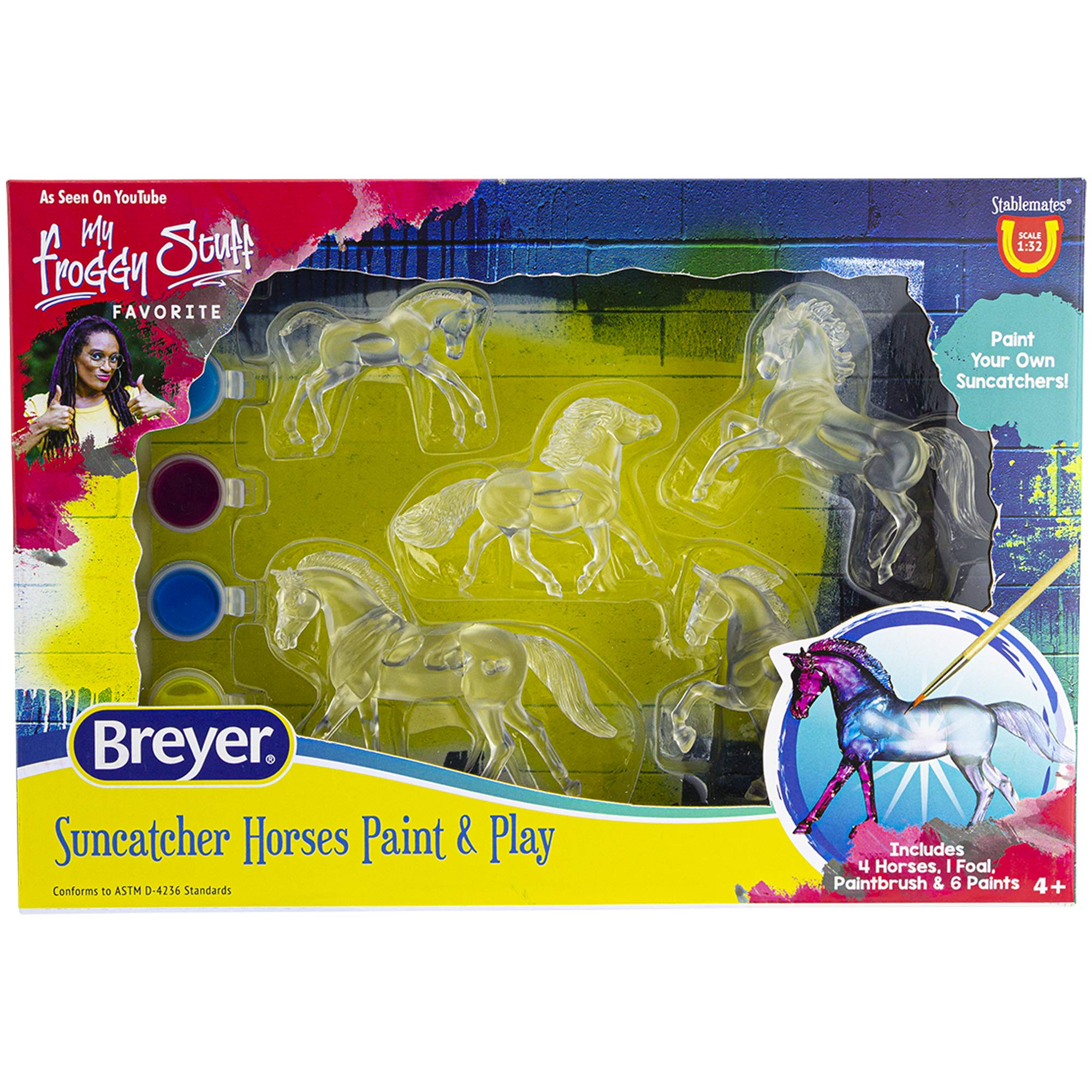 Breyer Horses Stablemates Suncatcher Horses Craft Set | 5 Piece Set | 1:32 Scale | Model #4237, Various