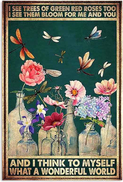 Panpany Landschaftsplakat-Poster Wandkunst Bilder Tierdrucke für