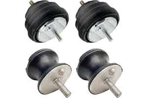 Rockplanet Front Engine & Rear Transmission Mount 4 Pcs Compatible with BMW 3 Series E36 E46 E85 E86 318i 318is 320i 323is 323Ci 325Ci 328i 330Ci 535i 735i M3 M5 Z3 Z4 Motor Mount Kit