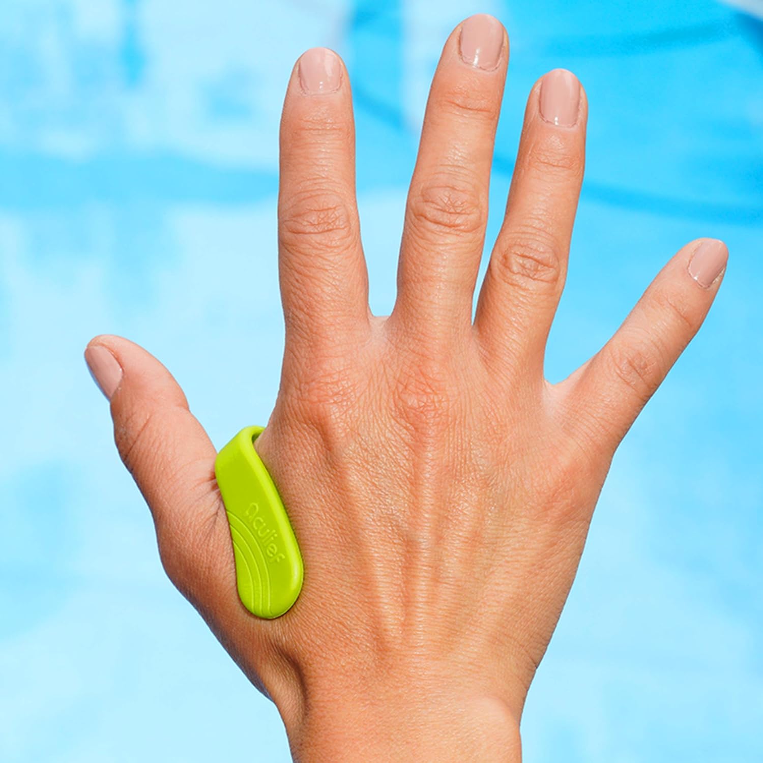 Aculief - Award Winning Natural Headache, Migraine, Tension Relief Wearable – Supporting Acupressure Relaxation, Stress Alleviation, Soothing Muscle Pain - Simple, Easy, Effective 2 Pack - (Green): Health & Personal Care
