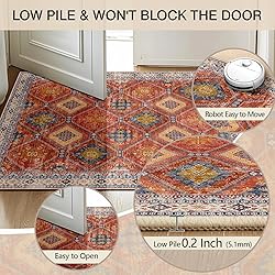 CAPALOCA 5x7 Area Rug Bohemian Rugs with Print