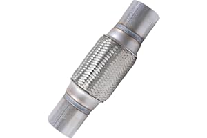 UNLRAE Flex Pipe,Heavy Duty Exhaust Flex Pipe,Car Accessories Stainless Steel Flexible Exhaust Pipes,Universal Muffler Tube A