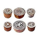 Clay Printing Stamps Designer Round Om Sign Shape