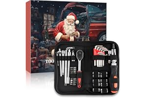 ANNER LILY Tool Advent Calendar for Adult Men - Mechanics Tools Set Advent Calendar for 24 Days Christmas Countdown - 2025 Xmas Holiday Surprise Gift for Automotive Enthusiasts