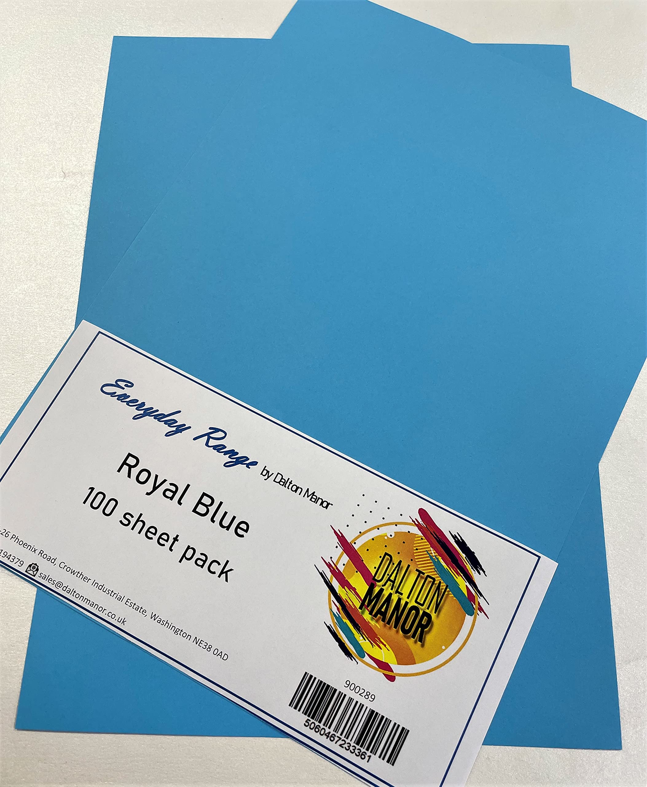 100 SHEET PACK A4 DALTON MANOR 80gm PAPER - ROYAL BLUE