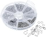 Mr. Pen Jump Rings Set 1014 Pcs 6 Sizes with Lobster Clasps for Jewelry view 8