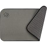 SINLAND Microfiber Pet Food Mat Super Water Absorbent Dog Feeding Mat Anti-Slip Pet Bowl Mat with Anti-Skid Backing