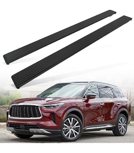 Black Horse Running Boards For 2022-2025 Nissan Pathfinder & 2022-2024 Infiniti QX60