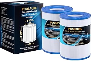 POOLPURE PDM28 Spa Filter Replaces Aquarest Dream Maker 461273 Hot Tub Filter, 2 Pack