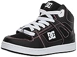 DC Girl's Pure HIGH-TOP Skate Shoe, Black/Pink, 3 M