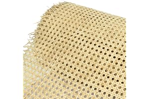 LUSYDECO 36" Width Rattan Cane Webbing Roll 3 Feet Length Hexagon Weave Pre-Woven Cane Mesh Net Open Weave Wicker Cane Webbing Rattan Sheet for Furniture, Chair, Cabinet, Ceiling (3 FEET)