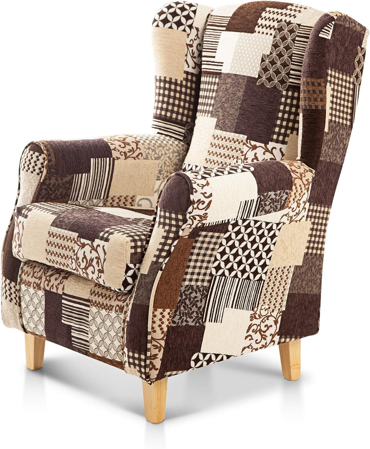 SuenosZzzWingback armchair. Perfect nursing chair. Upholstery fabric