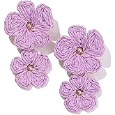 Flower Drop Earrings Floral Raffia Earrings Boho Statement Dangle Earrings Trendy Cute Summer Beach Vacation Jewelry for Women