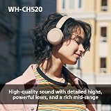 Sony WH-CH520 Wireless Bluetooth On-Ear Headphones 50hr Battery EQ Clear Calls view 3