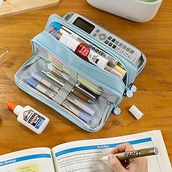 CICIMELON Big Capacity Pencil Case 3 Compartments
