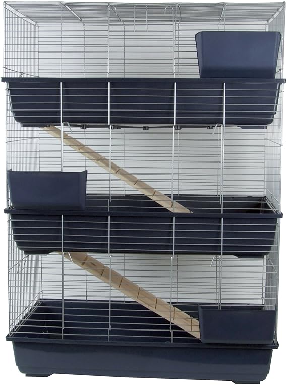 Living World Cage à Lapins 3 étages 79 x 44 x 120 cm Amazon.fr Animalerie