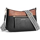 BOSTANTEN Crossbody Purses for Women Vegan Leather Shoulder Handbags Hobo Bag with Detachable Strap for Daily Travel & Work
