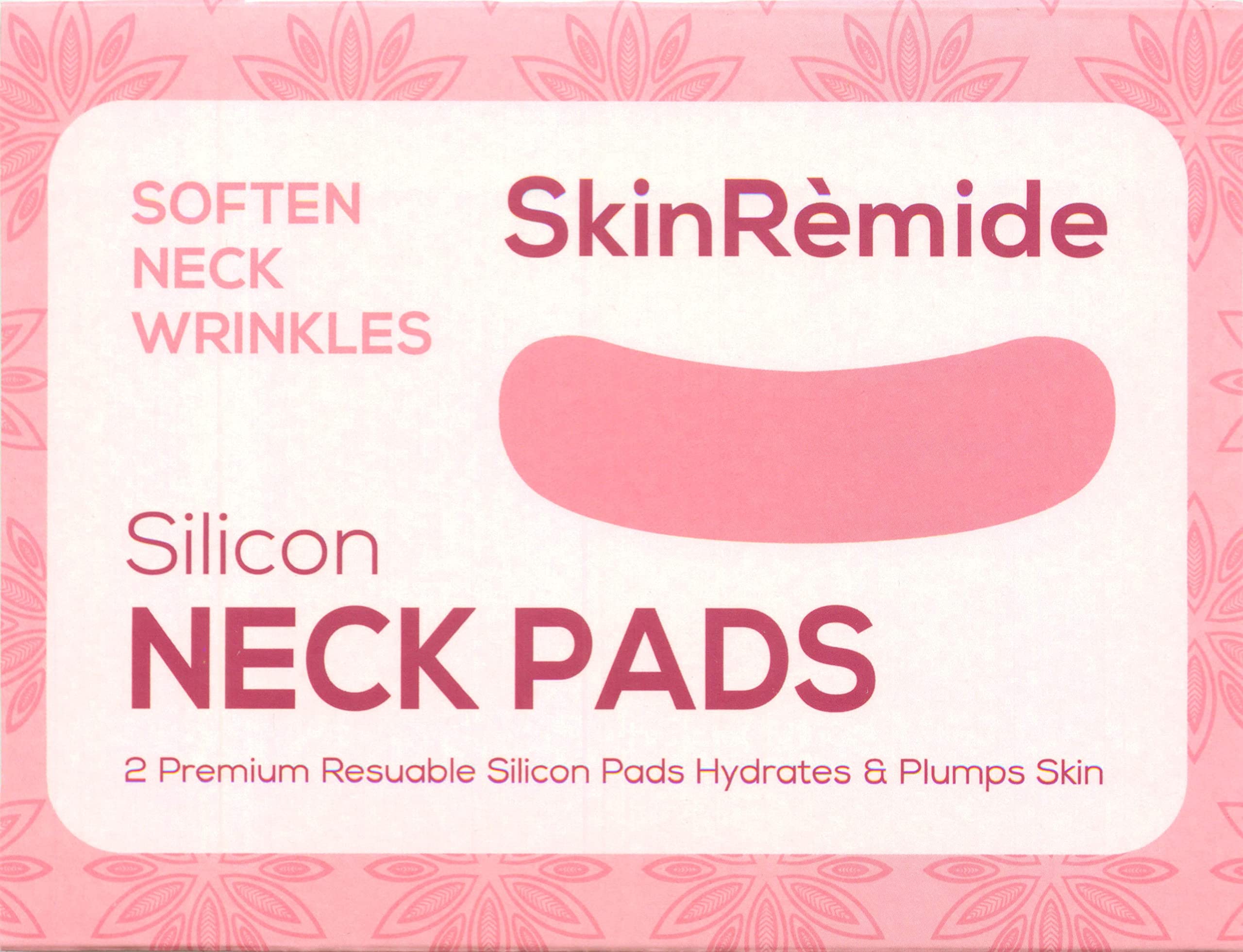 Skinremide 2 Silicon Neck Wrinkle Pads - Anti Wrinkle Premium Reusable Patches for Skin Lines Prevention - Wrinkle Smoothing Overnight Treatment for Neck