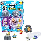 MrBeast Lab Swarms Hyper Fusion Series 6 Pack, Lab Edition | 100+ to collect, 6 stickers &amp; 2 stackable fusion caps; MrBeast toys fans, build your own MrBeast Lab