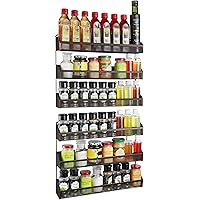 2 Pack- Simple Trending 3 Tier Spice Rack Organizer, Wall Mounted Spice Shelf Storage, Bronze