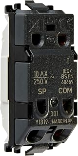 MK Edge 10 Amp SP 1 Way White Switch Module with Plastic Rocker view 2