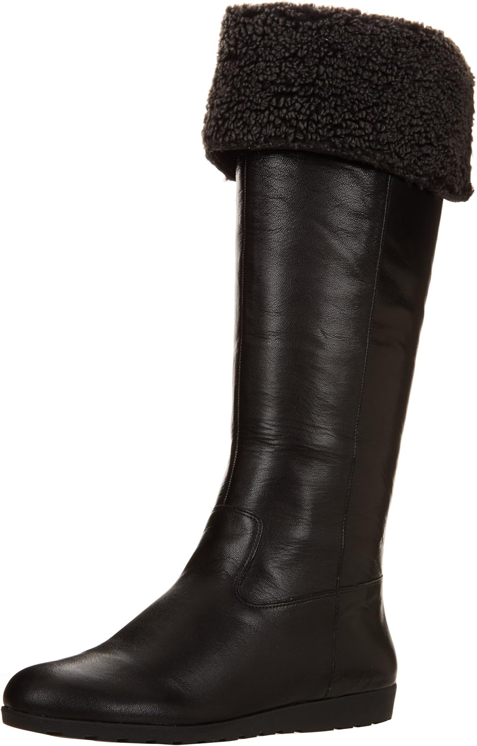 Nine West Women's Diyella Boot, Black Leather, 7.5 M US