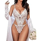 Avidlove Sexy Lingerie for Women Lace Teddy Bodysuit One Piece Lingerie