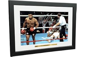 Kitbags & Lockers Mike Tyson vs Michael Spinks '91 SECOND KNOCKOUT' 12x8 A4 Autographed Signed Photo Photograph Picture Frame Boxing Gift