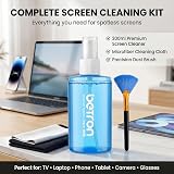 Betron Screen Cleaner Spray 200ml Kit with Microfiber Wipes & Brush view 6