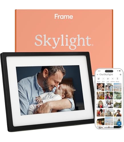 GiiNii デジタルフォトフレーム レザー 8インチ Amazon.com : GiiNii 8