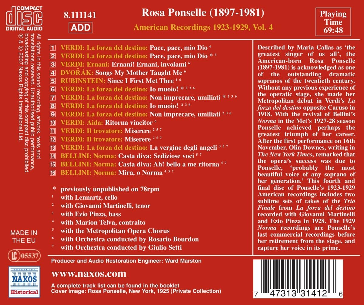 Ponselle: American Recordings 1923-1927 Vol. 4 - Image 3