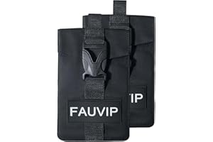 FAUVIP Faraday Key Fob Protector, Faraday Bag for Key Fob, RFID Signal Blocking, Faraday Pouch, Key Fob Signal Blocker, RFID Key Fob Protector (Black 2 Pack)